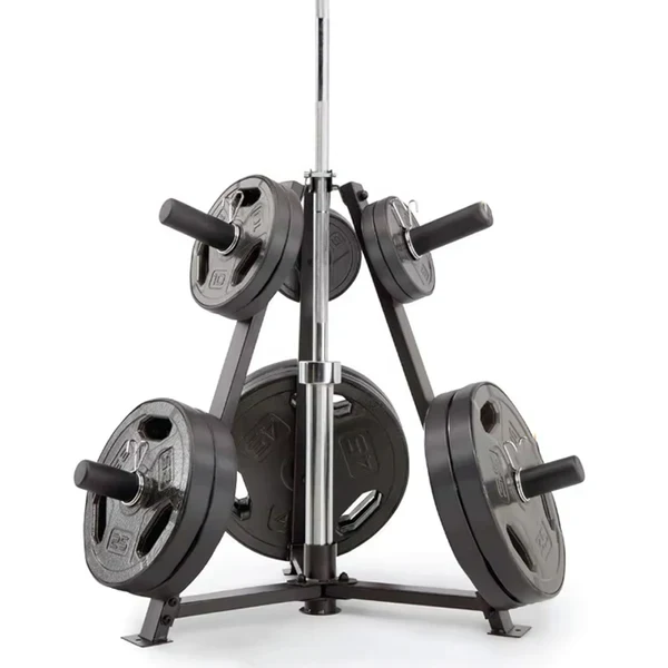Durable Vertical Weight Plate & Dumbbell Rack ¨C Heavy Duty Steel Frame, 300?kg Capacity, Includes 6 Secure Clamps ¨C Space?Saving Home Gym Organizer