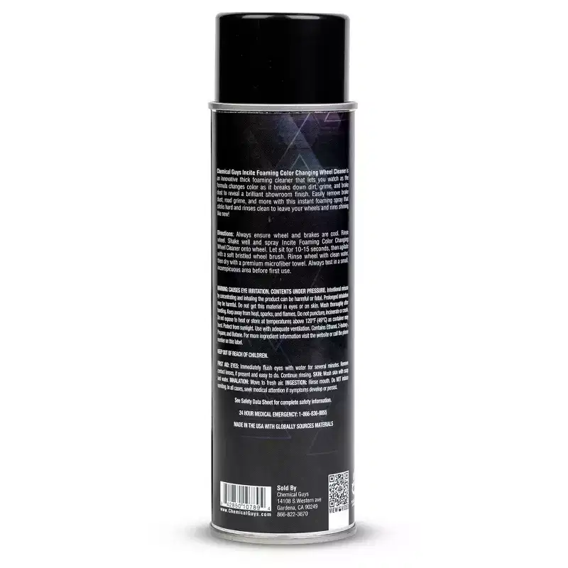 Chemical Guys Reactive Foam Color Changing Wheel Cleaner Aerosol: Foaming Car Guys Automotive Cleaning Supplies