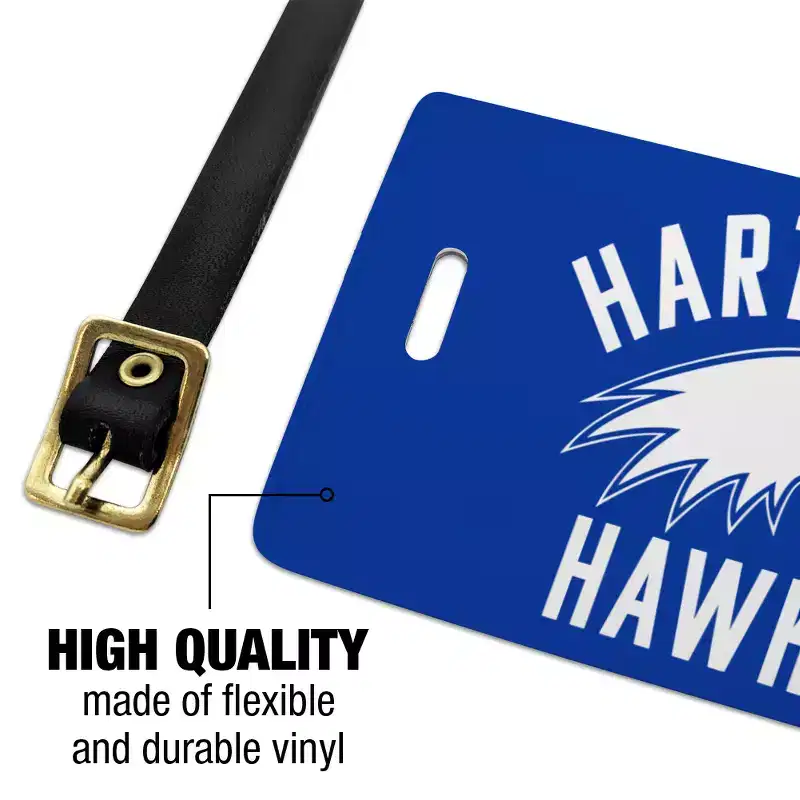 Hartwick College Hawks Logo Luggage ID Tags Suitcase CarryOn Cards Set of 2