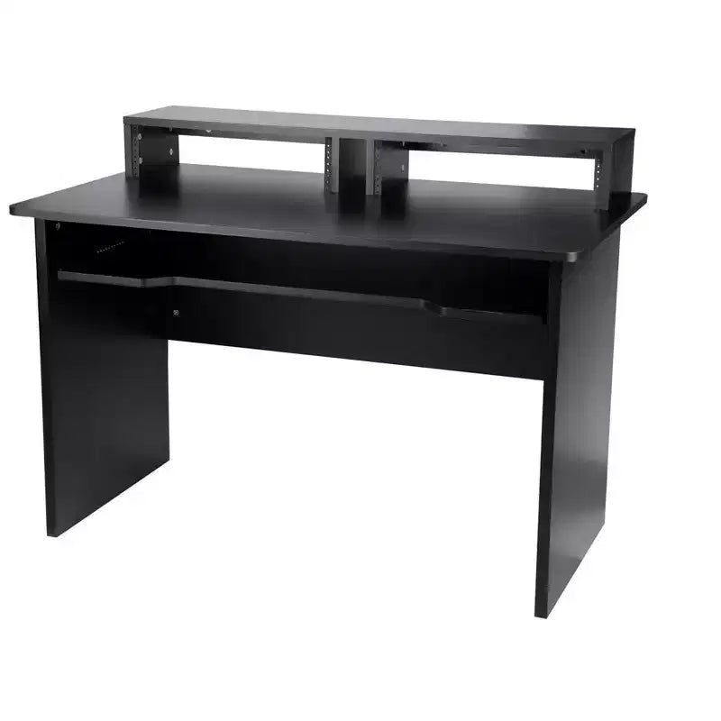 Monoprice Studio Workstation with Dual 3U Rack Bays and 66-key Keyboard Controller Tray, For Modern Home Studio - Stage Right Series