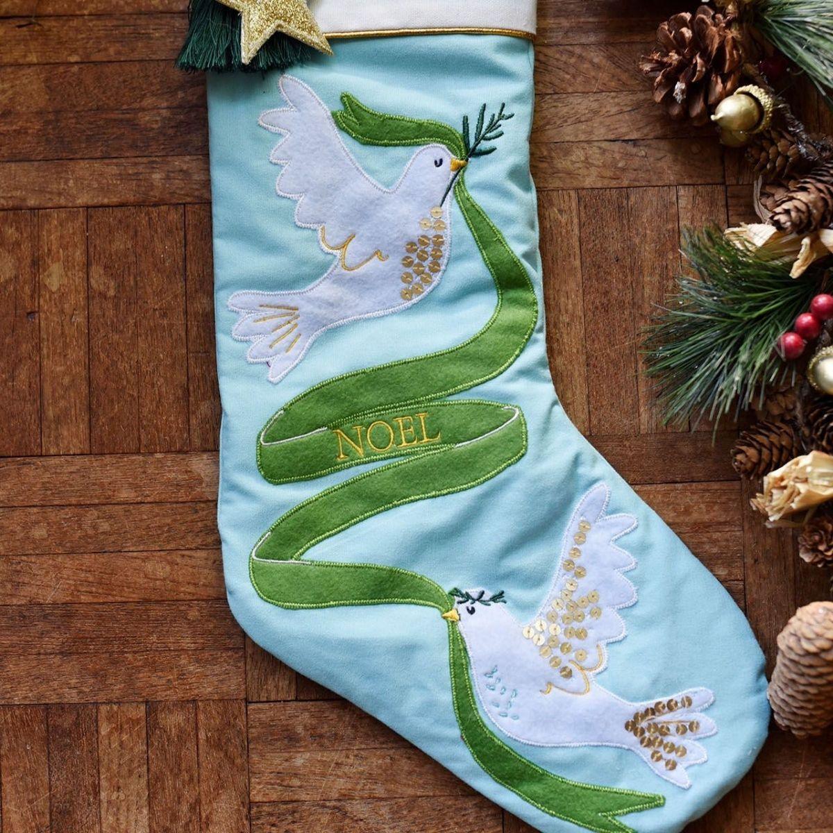 Dove Christmas Stocking