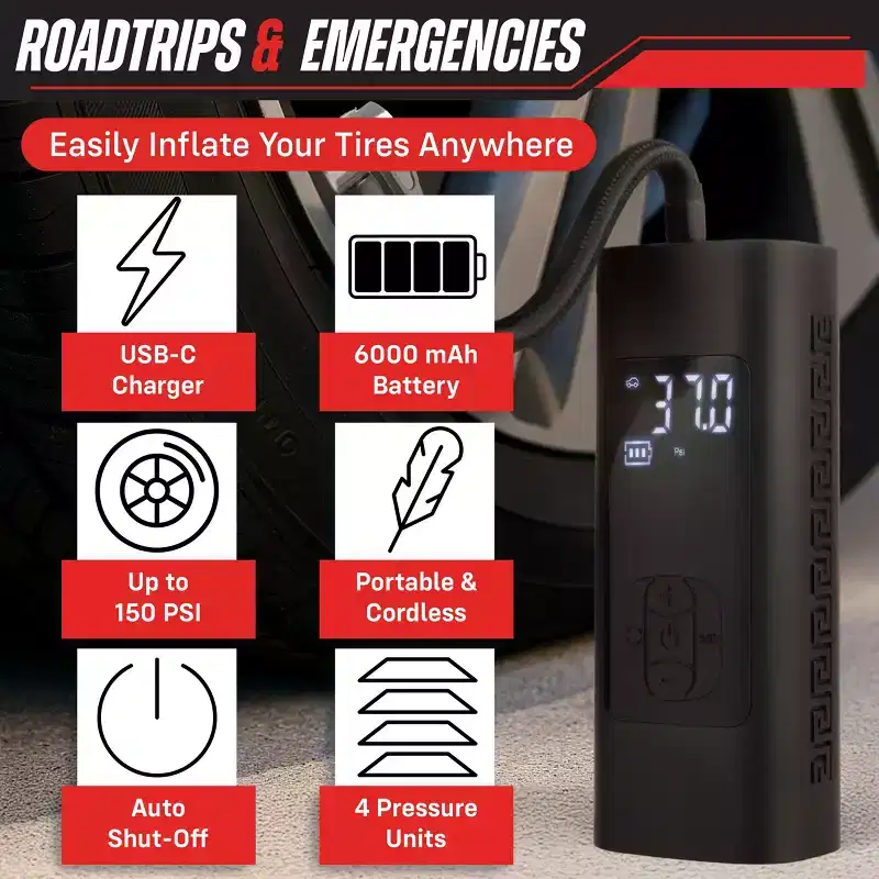 Stalwart Tire Inflator Portable Air Compressor