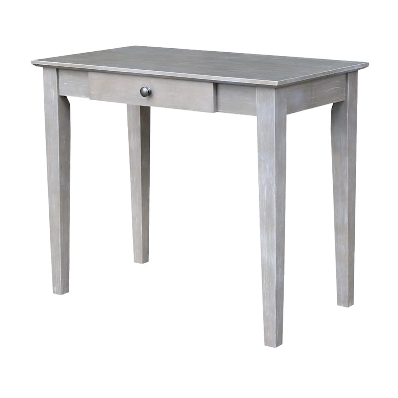 Wooden Writing Desk with Butcher Block Surface