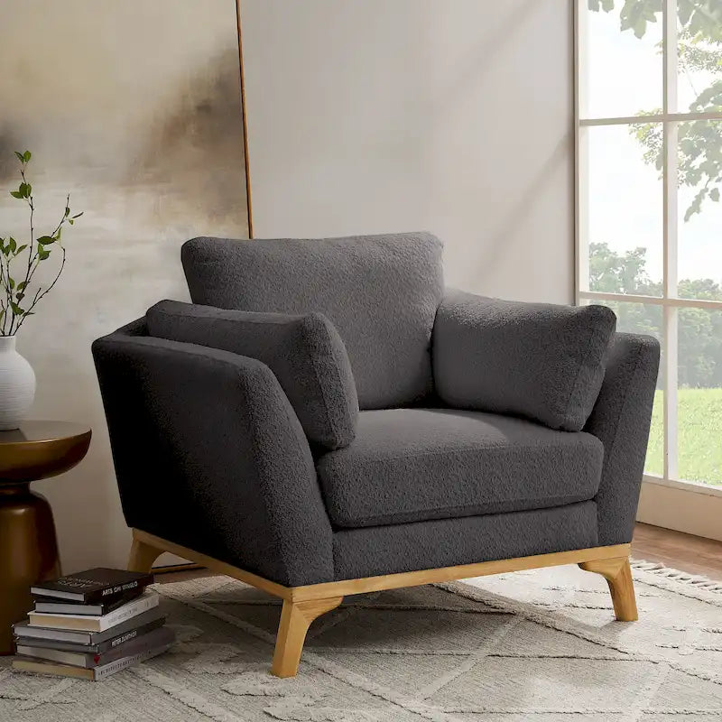 VANOMi 41.7 Modern Flared Arm Accent Chair