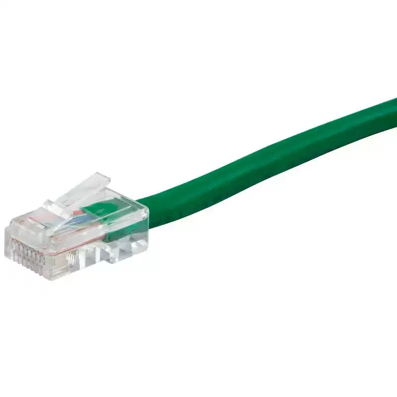 Monoprice Cat6 Ethernet Patch Cable - 1 Feet - Green | Network Internet Cord - RJ45, Stranded, 550Mhz, UTP, Pure Bare Copper Wire, 24AWG - Zeroboot