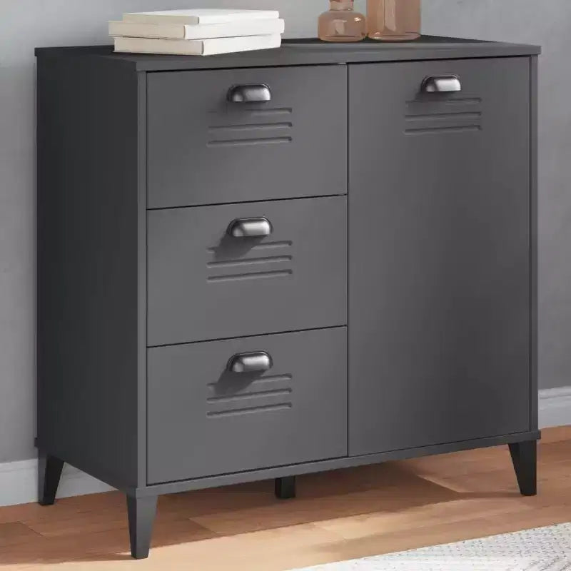 vidaXL Sideboard Storage Side Cabinet Living Room Furniture Solid Wood Pine