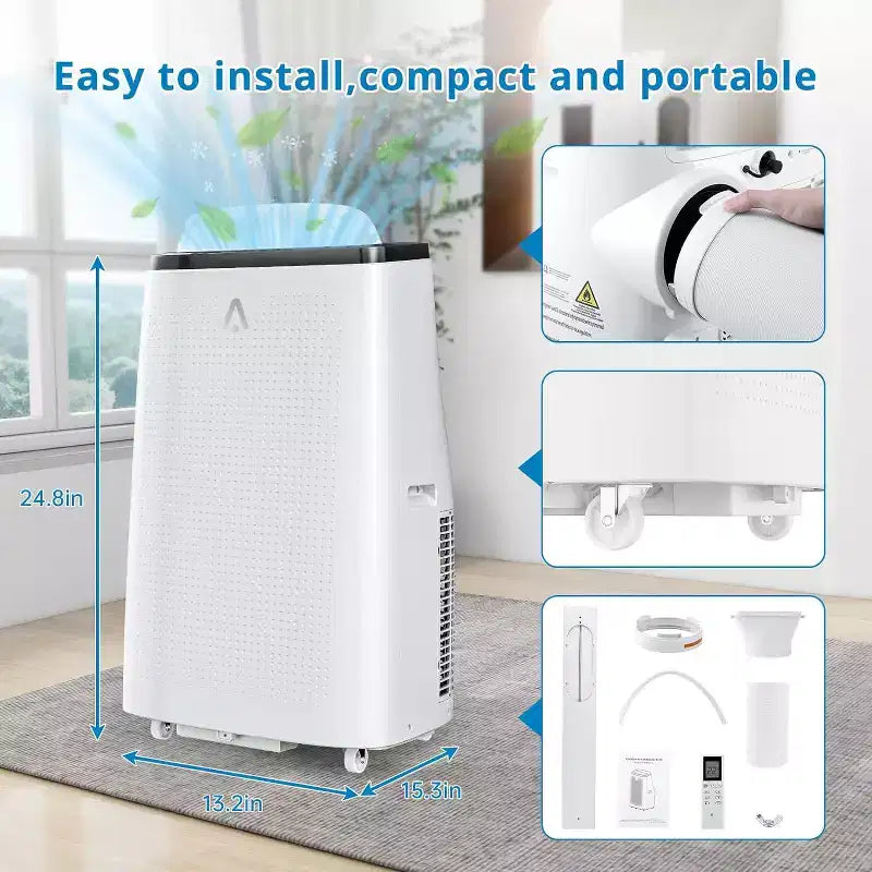 Garvee 14000 BTU Portable Air Conditioners with Remote Control, Cools Room up to 750 Sq.ft