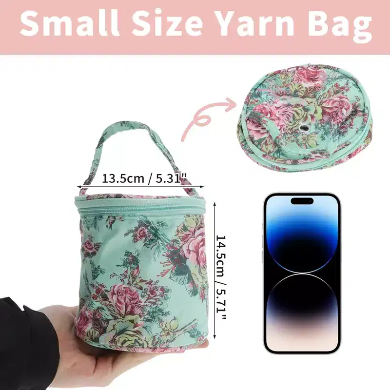 Unique Bargains Small Yarn Storage Organizer for Store Knitting and Crochet Supplies Green