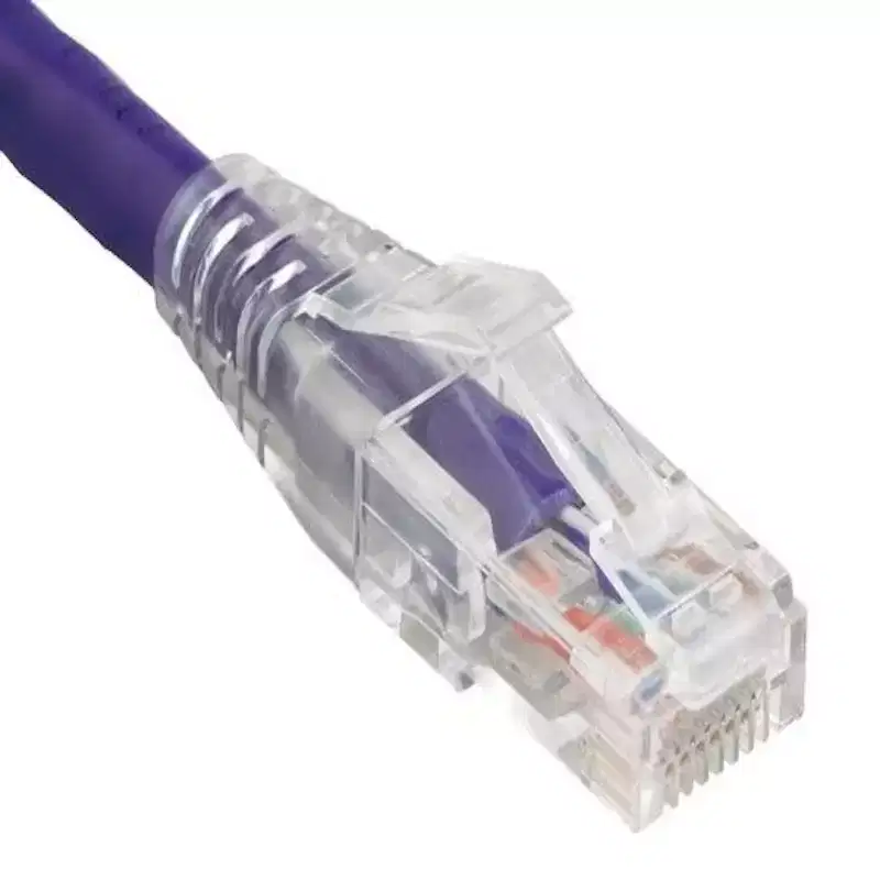 SANOXY Cables and Adapters; 1ft Cat6 550 MHz UTP Ethernet Network Patch Cable with Clear Snagless Boot, Purple