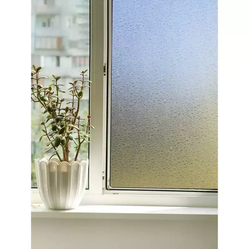 Set of 2 Fablon Waterdrop Clear Window Film Set