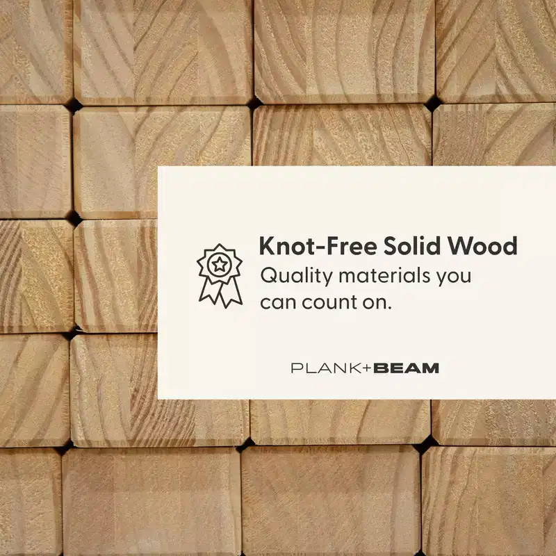 Plank+Beam Solid Wood Farmhouse Twin over Full Bunk Bed