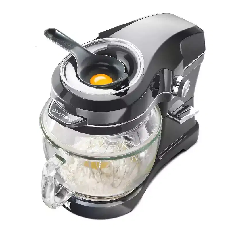 Kenmore Elite Ovation 5qt Stand Mixer with Pour-In Top, 500W - Gray: 10 Speeds, Stainless Steel, Dishwasher-Safe Parts