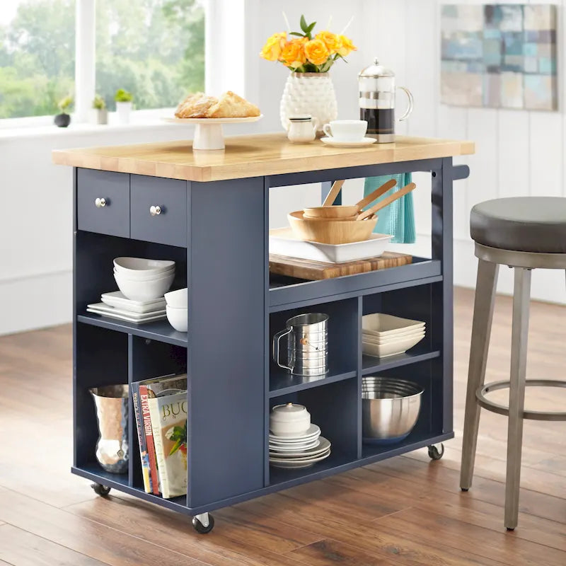 Rolling Kitchen Island/Cart with Storage
