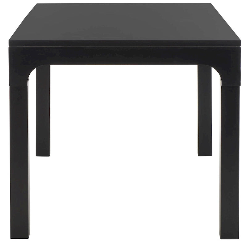 60-Inch Rectangle Dining Table | Mahogany Wood | Seats 8 | Modern Curved Base