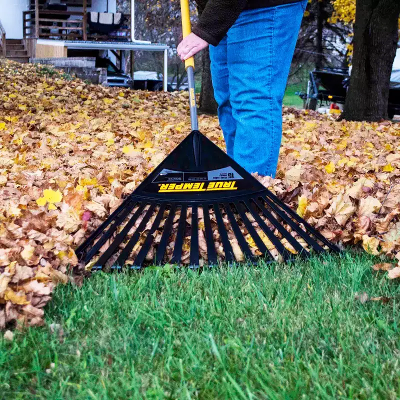 4-Piece Poly Leaf Rake Garden Tool Set - True Temper