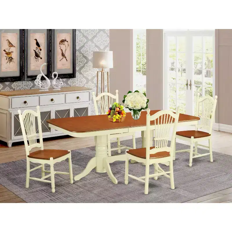 Dining Set Table & Chairs - Kitchen Dinette Set for Small Spaces - Modern Design