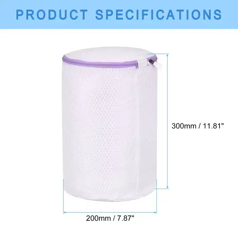 Unique Bargains Cylinder Shoes Laundry Washing Bag for Washing Machine