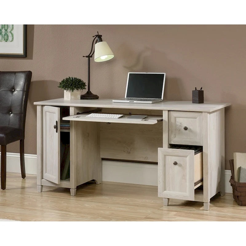 Computer Desk with Storage Drawers and Keyboard Shelf