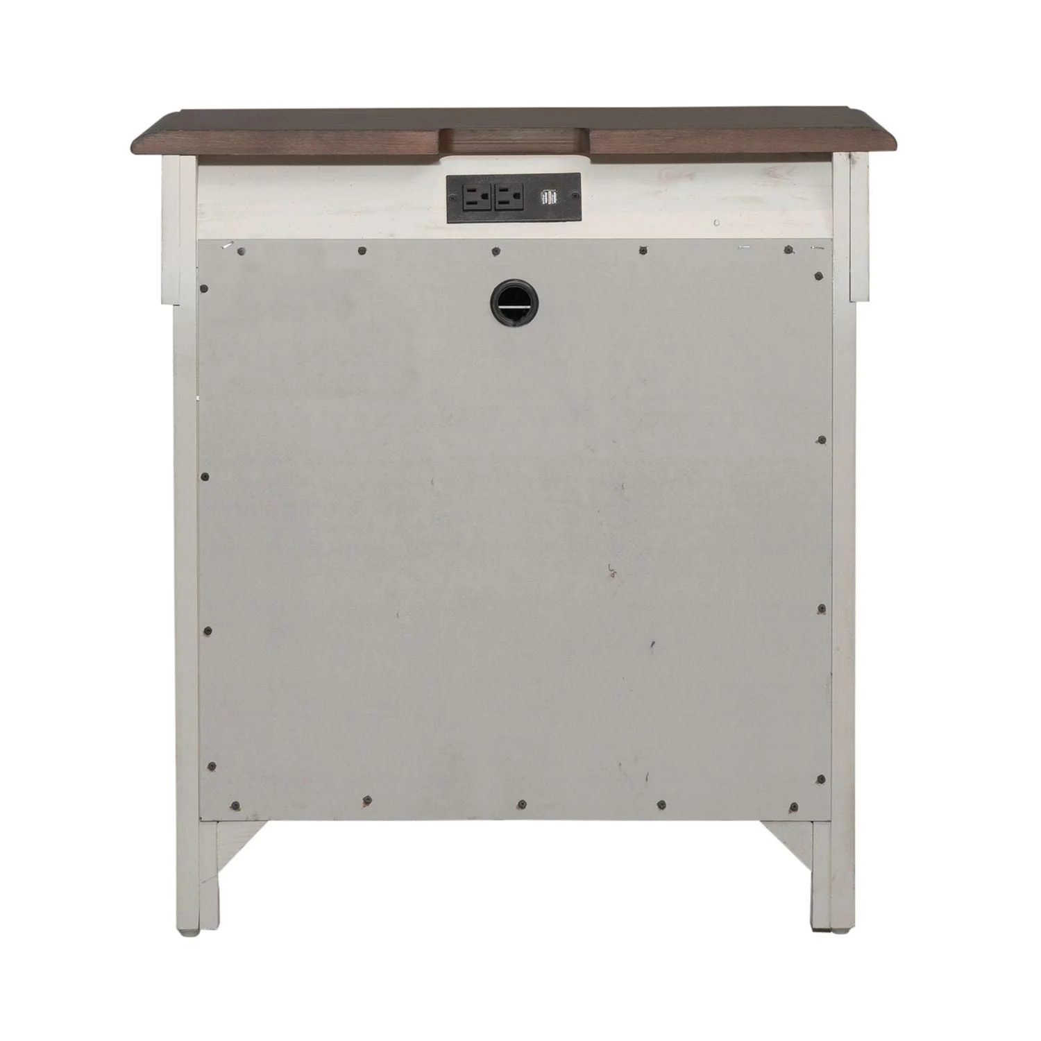 3 Drawer Nightstand With Charging Station - Weathered Linen / Dusty Taupe — Looks that easily work in today's homes