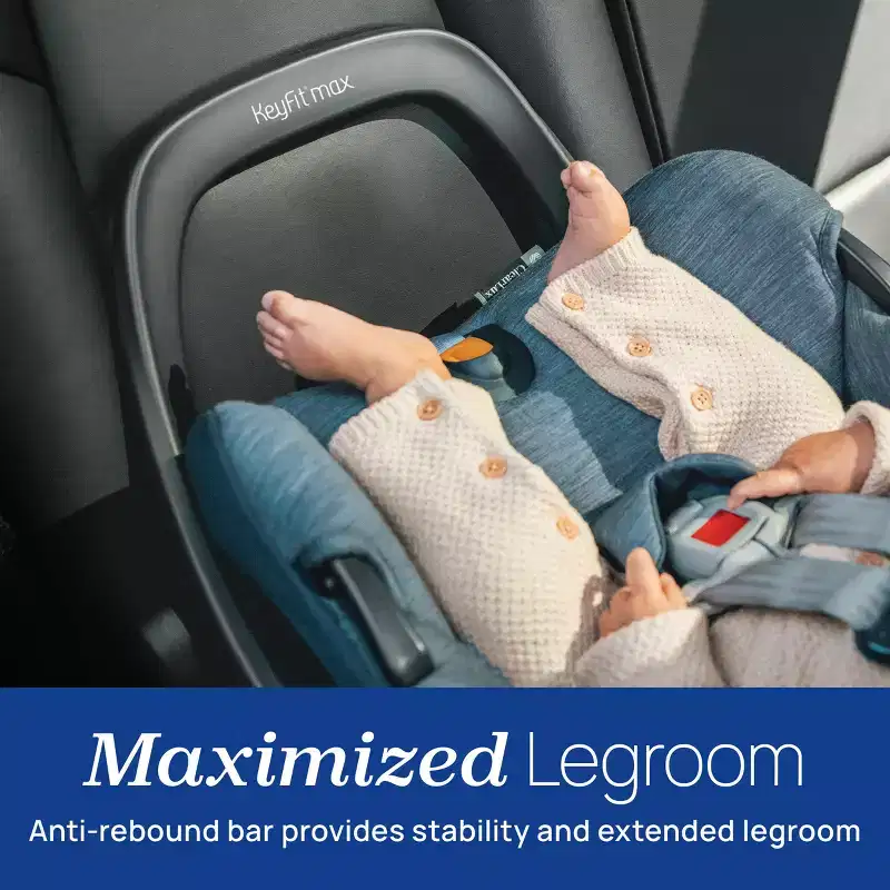 Chicco KeyFit Max Infant Car Seat Base - Anthracite: Fits 3 Car Seats, No-Rethread Harness, Metal, Plastic