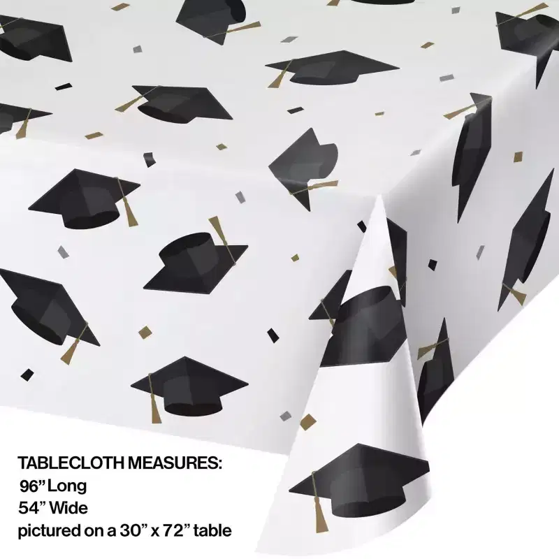 Creative Converting Graduate Toss Paper Tablecloths 3ct