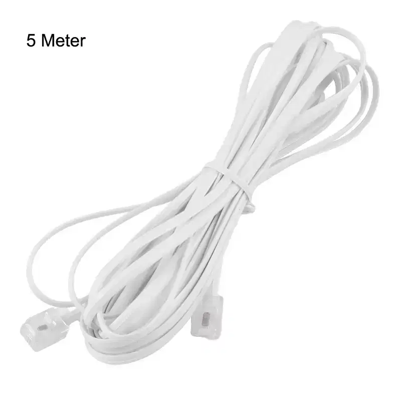 Unique Bargains White Male to Male M/M 6P2C RJ11 Telephone Phone Modem Line Wire 5 Meter