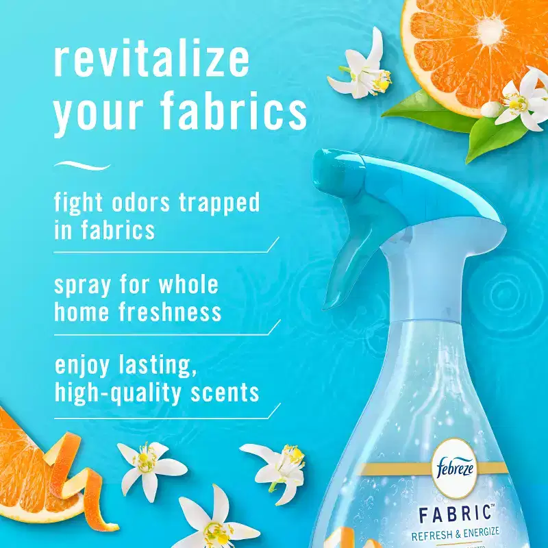 Febreze Fabric Rejuvenating Air Freshener - Water Zesty Orange Blossom - 23.6 fl oz