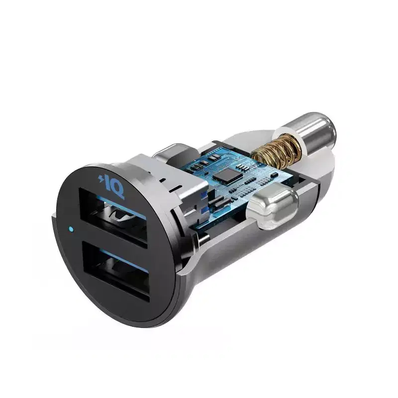 Anker 2-Port PowerDrive 24W Car Charger - Silver: USB Adapter Compatible with Android & iPhone