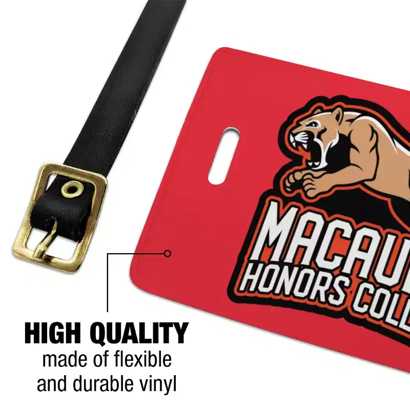 Macaulay Honors College Primary Logo Luggage ID Tags Suitcase CarryOn Cards Set of 2