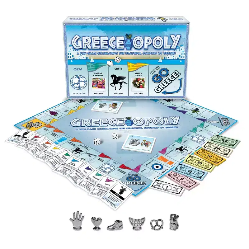 Late For The Sky: Greece-Opoly Monopoly Board Game