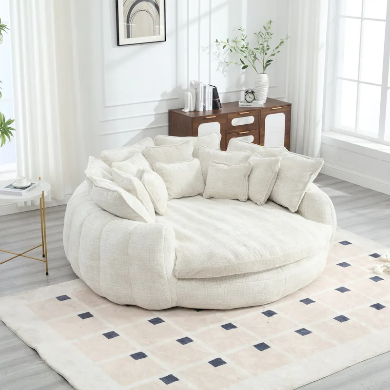 Comfortable Double Loaf Sofa Bed, Oversized Sofa Bed with Armrests