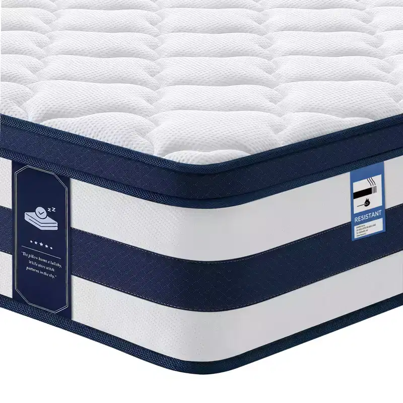 Resspry 14 inch Gel Memory Foam Sprung Hybrid Mattress,120-Night Home Trial,Apex Collection