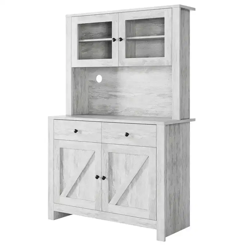 Modern Kitchen Pantry Cabinet  Freestanding Storage Solution for Food, Dishes, and Basic, Ideal for Dining Room Organization  Contemporary Design