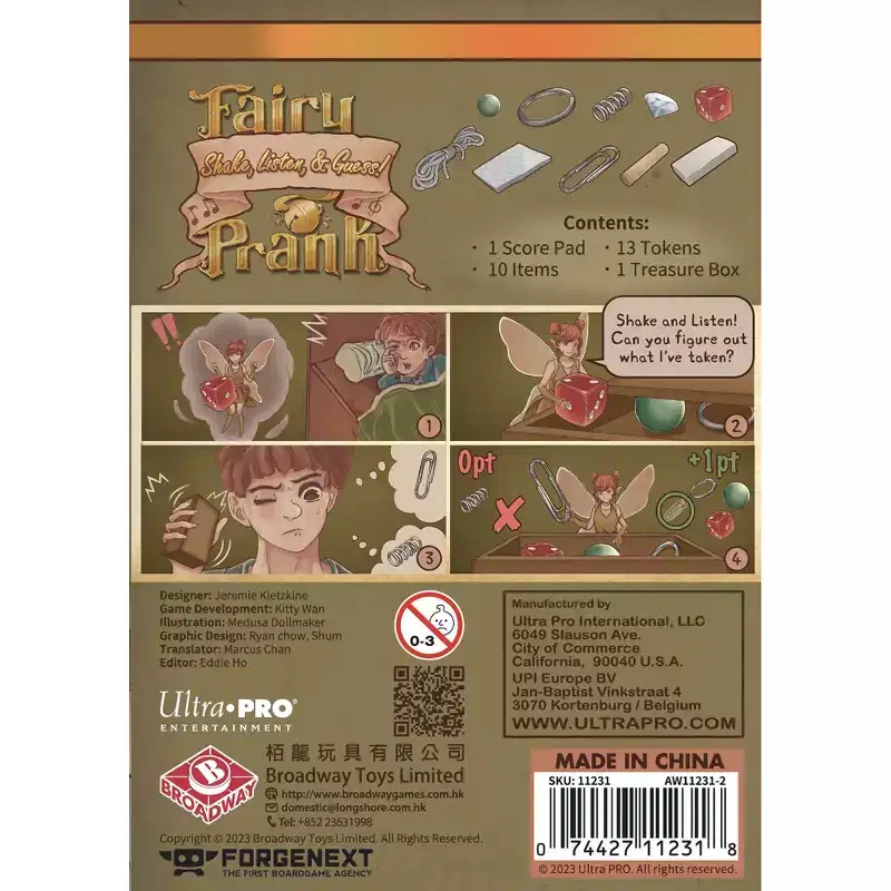 Ultra PRO: Fairy Prank Board Game, Fun for Families, Ages 8+