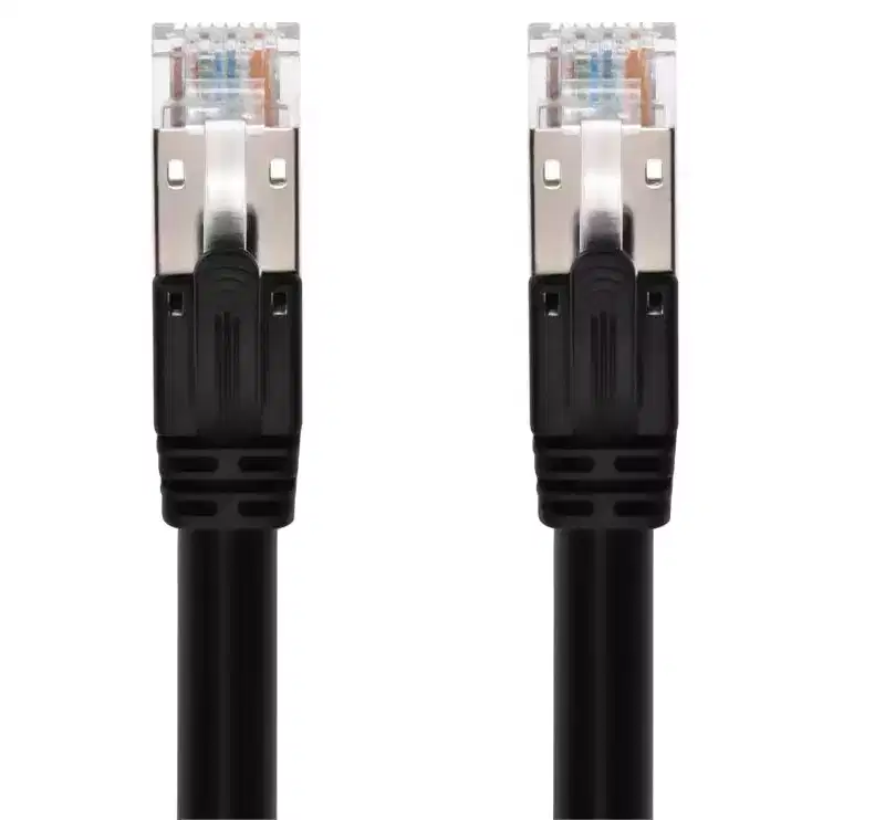 Monoprice Cat6A PoE Patch Cable - 2ft - Black | 100W, PoE ++ (IEEE 802.3af/at/bt), UTP, 22AWG, 500MHz, Pure Bare Copper, Shielded RJ45, Ethernet Cable