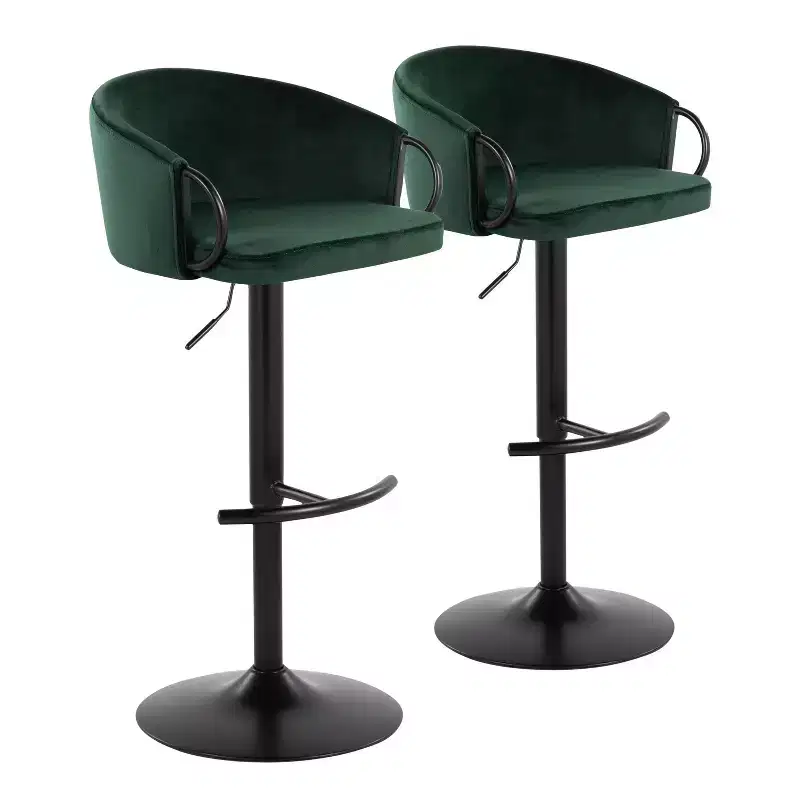 Set of 2 Claire Adjustable Barstools - LumiSource