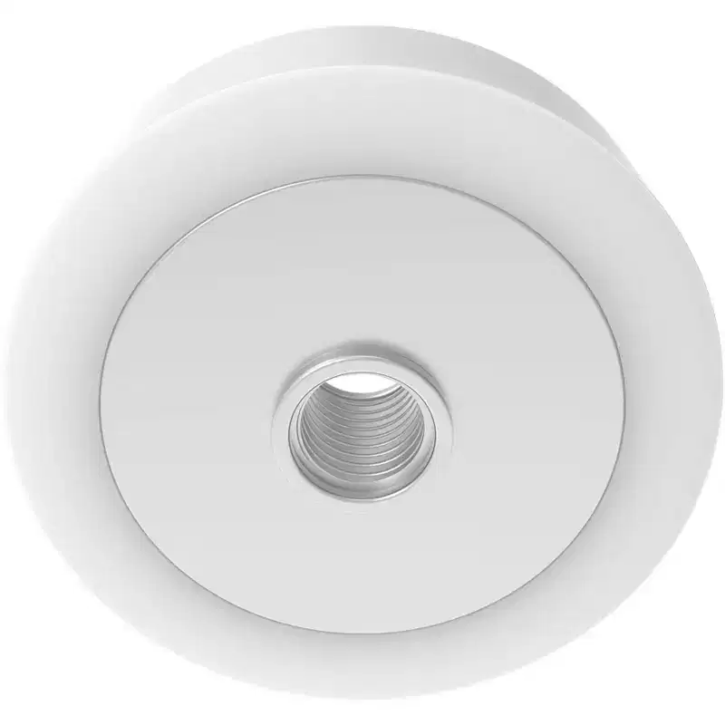 Brixwell Flat Shower Door Roller, 3/4 Diameter, Nylon Material, Replacement Shower Door Hardware, White Finish