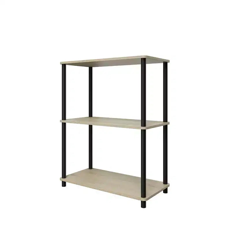 Homez 3 Tiers Wood Household Shelving Unit (23.54 in. W x 29.72 in. H x 11.73 in. D)