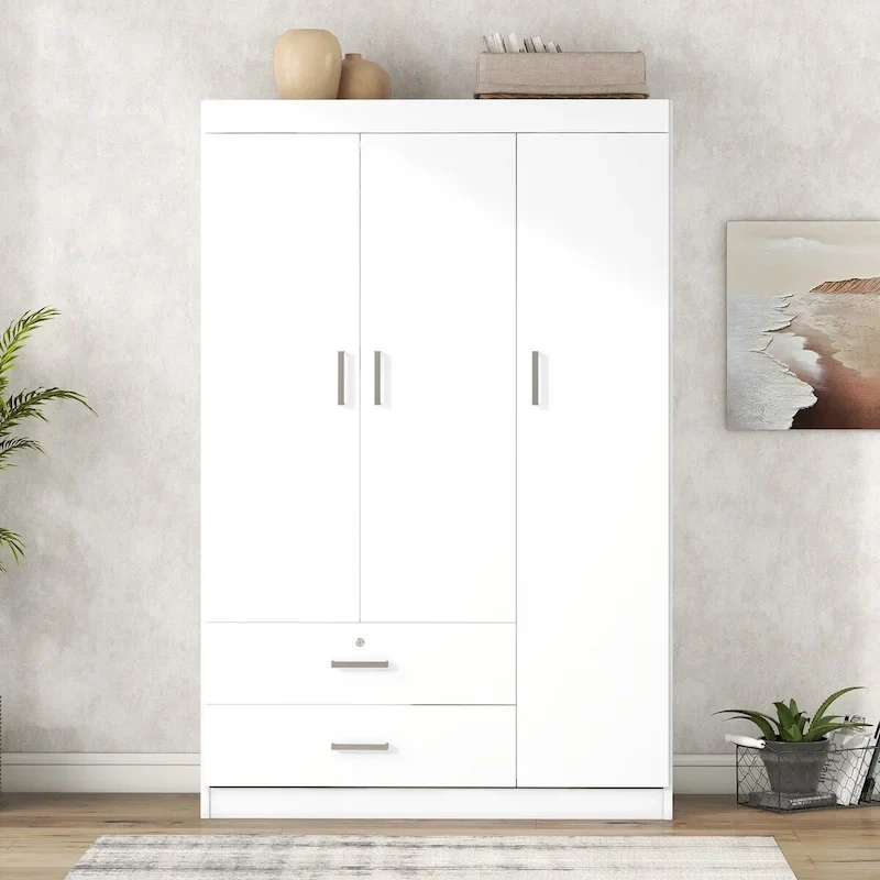 Nestfair 3-Door Wardrobe with 2 Drawers
