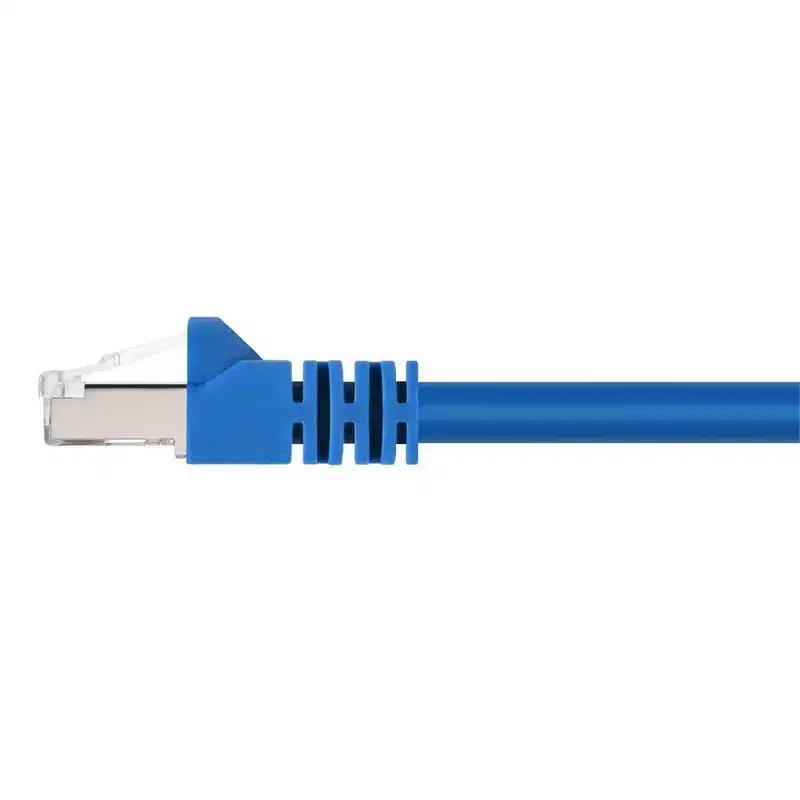 Monoprice Cat6A Ethernet Patch Cable - 14 Feet - Blue | Snagless RJ45, Stranded, 550Mhz, STP, Pure Bare Copper Wire, 10G,26AWG