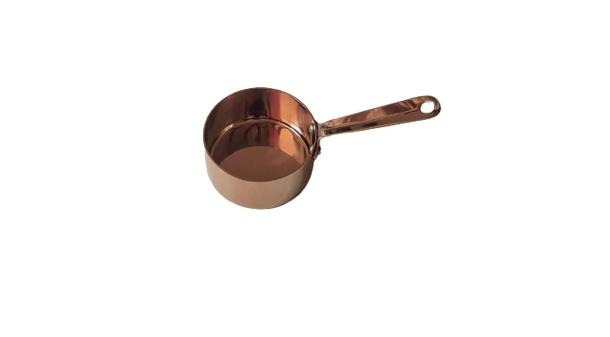 Stainless Steel Rose Gold PVD Coating Round Mini Bites, 125 ML