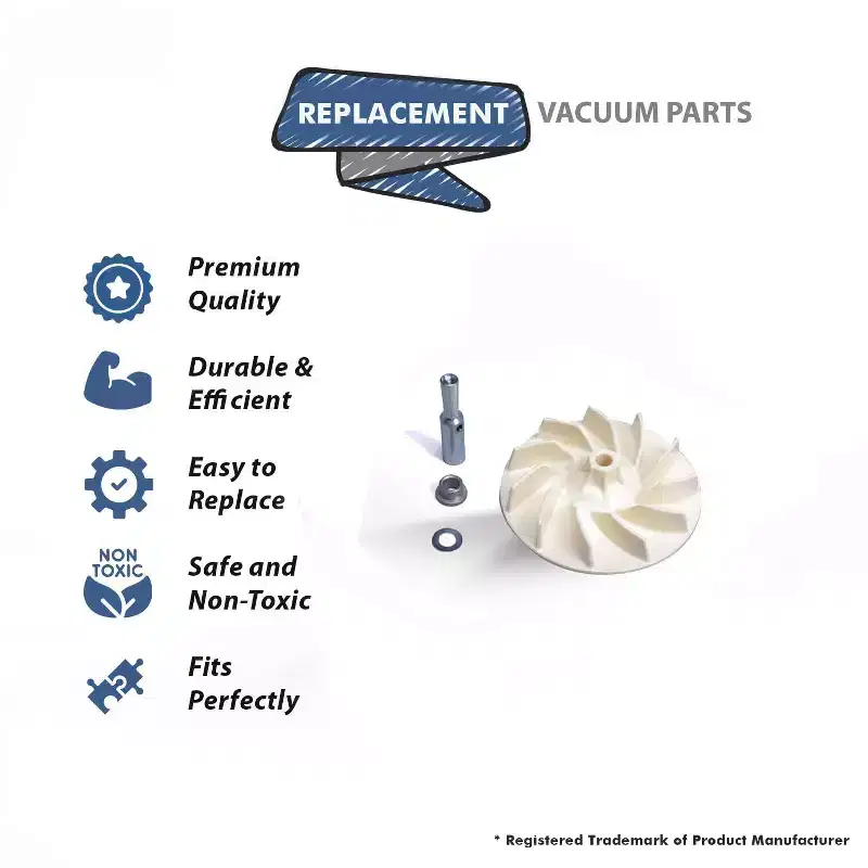 Topvacuumparts Replacement Part For Kirby Vacuum Cleaner 4-Piece Off-White Plastic Fan Kit Part # compare to part 119078G