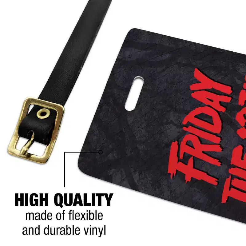 Friday The 13th Logo Luggage ID Tags Set of 2
