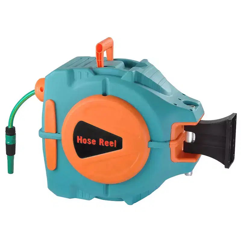 Yescom 65Ft Auto Rewind Garden Water Hose Reel Retractable Wall Mounted Lawn Garage Car Sprayer