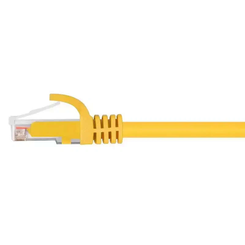 Monoprice Cat6 Ethernet Patch Cable - 10 Feet - Yellow | Network Internet Cord - RJ45, Stranded, 550Mhz, UTP, Pure Bare Copper Wire, 24AWG - Flexboot