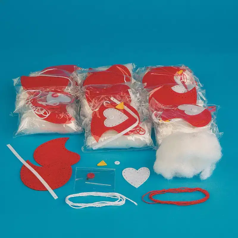 Stitched Felt Bird Ornament Craft Kit Pk12
