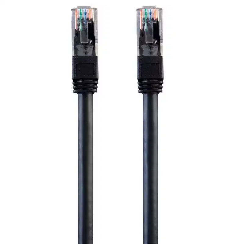 Monoprice Cat6 Ethernet Patch Cable - 14 Feet - Black | Snagless RJ45, Stranded, 550MHz, UTP, Pure Bare Copper Wire, 24AWG, Outdoor Rated