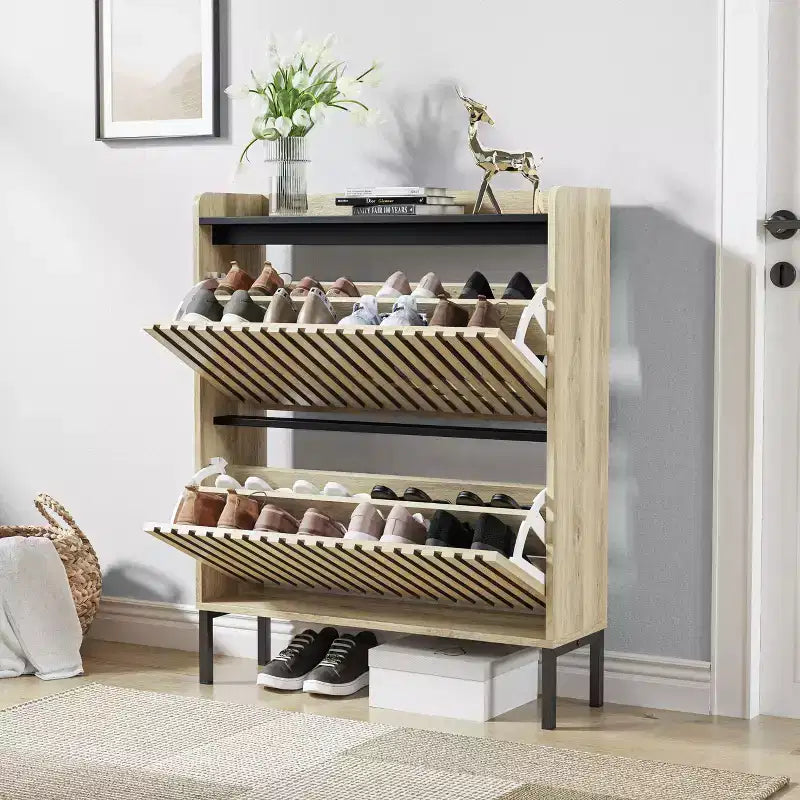 Minimalist Fluted Dresser with Drawers �?Modern Storage Cabinet for Bedroom, Hallway & Living Room