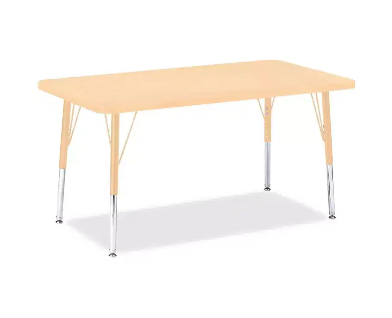 Jonti-Craft Berries Elementary Maple Top/Edge Rectangle Table (24 x 36)