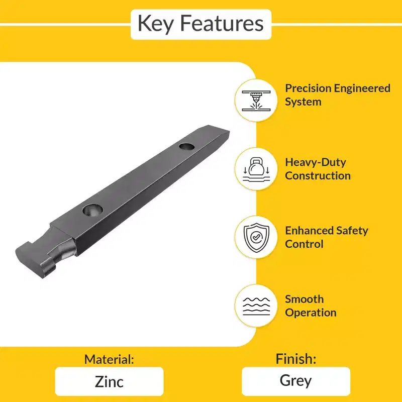 Brixwell T Head Pivot Bar Window Hardware 2-41/64 Length 13/32 Top Bar Width Zinc Gray Finish